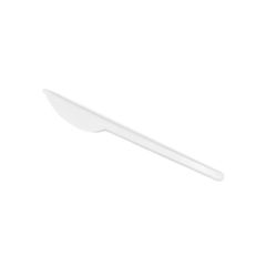 Nůž vícerázový bílý (CPLA BIO) 17 cm, 100 ks