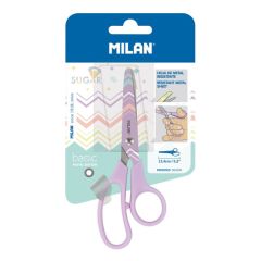 Milan  Nůžky MILAN Basic Pastel Edition fialové - blistr