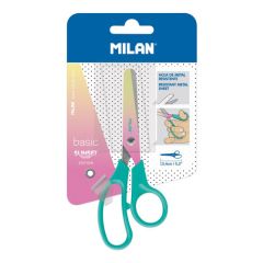 Milan  Nůžky MILAN Basic Sunset Edition tyrkysové - blistr