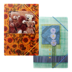 JUNIOR  Obal DF90-D s gumičkou, 3-klopy