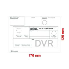 Obálka DVR B6 125x176 mm samoprepis