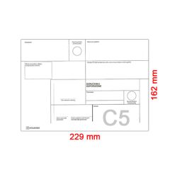 Obálky C5 162x229 mm doporučeně, 1000 ks