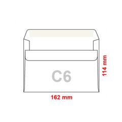 Obálky C6 114x162 mm samolepicí