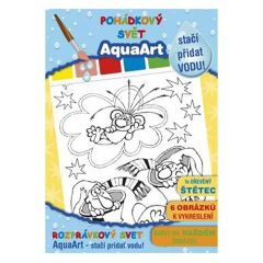 AKIM  Omalovánka A4 Akim AquaArt - stačí přidat vodu! - Pohádkový svět Z. Smetany