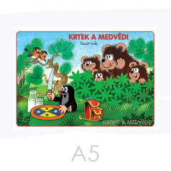 AKIM  Omalovánka A5 Akim - Krtek a medvědi