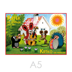 AKIM  Omalovánka  A5 Akim - Krtek se raduje