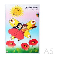 AKIM  Omalovánka A5 Akim - Maková panenka