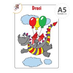 Petr Mičánek  Omalovánka A5 - Draci