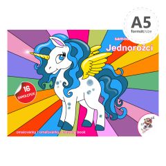 Petr Mičánek  Omalovánka A5 - Jednorožci + samolepky