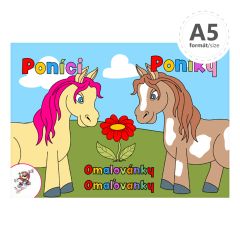 Petr Mičánek  Omalovánka A5 LUX - Poníci