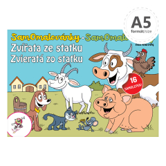 Petr Mičánek  Omalovánka A5 - Zvířata ze statku + samolepky