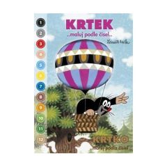 Omalovánka (blok) A5 Akim - Krteček, maluj podle čísel