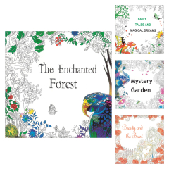 Omalovánky 18,5 x 18,5 cm / 12 listů (mix 4 vzorů)