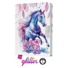 Památník JUNIOR 14x18 cm, 80 list. čistý se zámkem - I´m Lucky