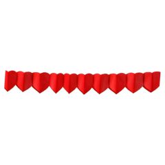 Papierová girlanda Srdcia Ø18cm x 4m [1 ks]