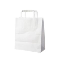 Papierová taška (FSC Mix) biela 22+10 x 28 cm [50 ks]