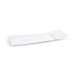 Papírový tácek s útržkem bílý 8 x 18+3 cm [250 ks]