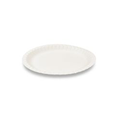 Papírový talíř (FSC Mix) bílý Ø23cm [100 ks]