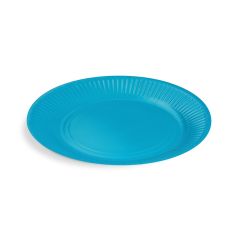 Papírový talíř (FSC Mix) světle modrý Ø23cm [10 ks]