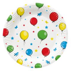 Papírový talíř PAW Eco 23 cm Party Balloons / 8 ks