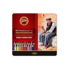 Koh-i-noor Mondeluz  Pastelky Akvarel  v plech. puzdre 24ks