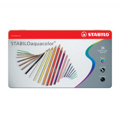 Stabilo  Pastelky akvarelové STABILO aquacolor, kovové balení, 36 ks různých barev