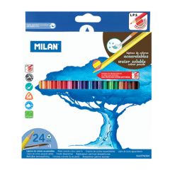 Milan  Pastelky Aqua MILAN 24ks se štětcem