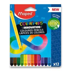 Pastelky bezdřevé MAPED - COLOR`PEPS INFINITY 12 ks