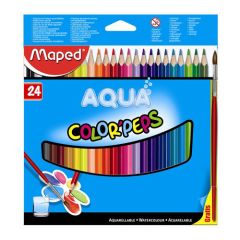 Pastelky MAPED Color Peps akvarelové se štětcem, 24 ks