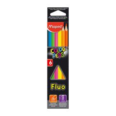 Pastelky MAPED COLORPEPS FLUO, 6 ks