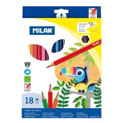 Milan  Pastelky MILAN šestihranné 18 ks