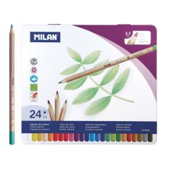 Milan  Pastelky MILAN šestihranné 3,3mm 24ks metal box