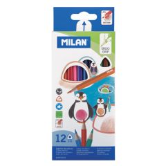 Milan  Pastelky MILAN trojhranné 12 ks