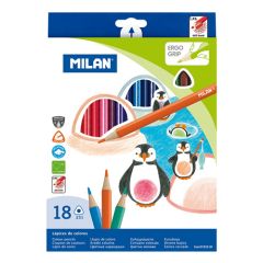 Milan  Pastelky MILAN trojhranné 18 ks