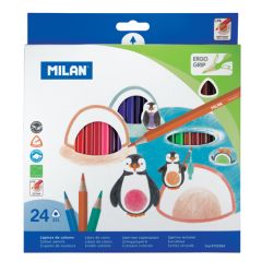 Milan  Pastelky MILAN trojhranné 24 ks