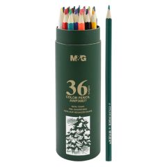 M&G  Pastelky šestihranné M&G v pouzdře, sada 36 ks