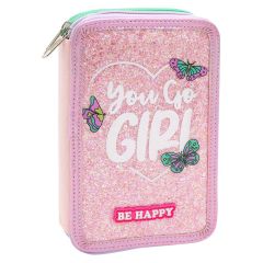 Penál 2-posch. prázdný - You Go Girl