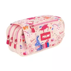 Penál 3-patrový s vrchní klopou MILAN prázdný - séria FlowiCorn