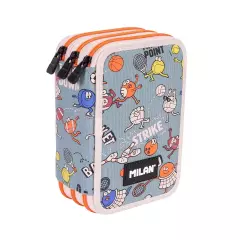 Penál MILAN 3-patrový/plný - Sports séria