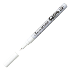 PILOT  Permanentní popisovač PILOT Super Color extra tenký - bílý