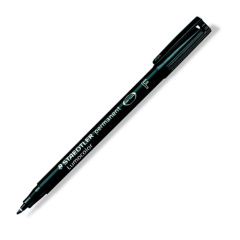 STAEDTLER  Permanentní popisovač STAEDTLER Lumocolor 318 F, černý
