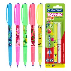 Pero kuličkové CENTROPEN 2675/2 Tornado Fruity + zmizík, blistr