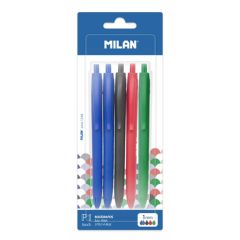 Pero kuličkové MILAN P1 Touch 1,0 mm - sada 5 ks