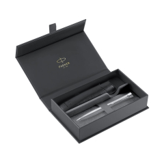 Pero kuličkové PARKER Urban Metro Metallic CT + černé PU pouzdro