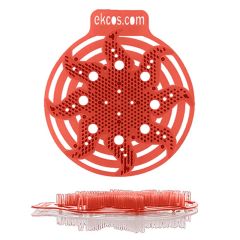 Pisoárové sítko Powerscreen červené - vůně meloun (2ks)