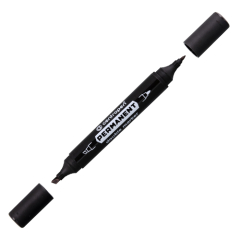 centropen  Popisovač CENTROPEN 1666 oboustranný - černý