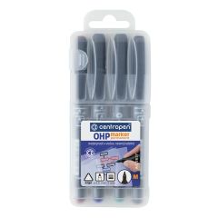 Popisovač CENTROPEN M 2637 na folie - sada 4 ks