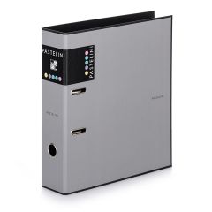 Pastelini  Pořadač pákový PASTELINI A4 70 mm, 
šedý