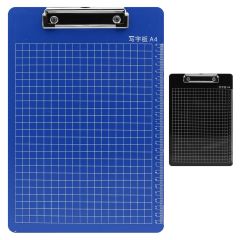 Psací podložka s klipem a mřížkou z PVC /A4 (mix barev)