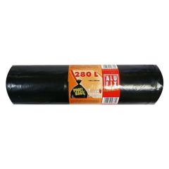 Pytle na odpad Profi LDPE 280L / 5ks (115x135cm) černé 60 mic